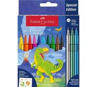 Faber Castell CF10+3 PENNARELLI DINO + STICKERS