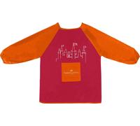 Faber-Castell Children's Painting Apron One-Size-Fits-All Taglia unica Rosso