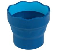 Faber-Castell Click & Go - Bicchiere per pennelli, confezione da 2 pezzi, colore: blu