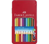 Faber-Castell Colore Impugnatura Matite Colorate IN Regalo Tinozze 12 Assortiti