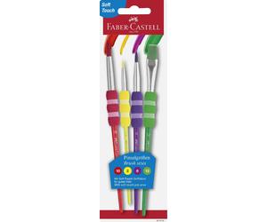 Faber Castell Confezione 4 Pennelli Soft (Mis 2 6 10 12) - 481600