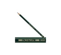 FABER-CASTELL - confezione da 12 pezzi - matita grafite castell 9000 h esagonale faber castell