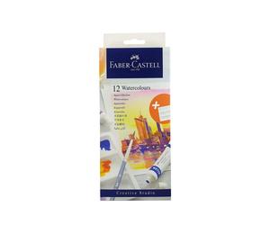 Faber-Castell Creative Studio 169612 Watercolour Paints 12 Tubes 9 ml Each Inclu
