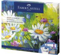 Faber-Castell Creative Studio Acrylic Painting Set, 18 Pieces and Accessories, A
