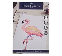 Faber-Castell Creative Studio - Blocco per pittura acrilica, formato A5, carta gommata priva di acidi, 240 g/m², 15 fogli per pittura acrilica, arte, artigianato, casa e scuola