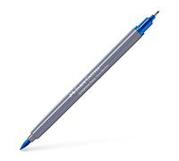 Faber-Castell Creative Studio Goldfaber Aqua - Pennarello doppio, colore azzurro, per arte, artigianato, disegno, schizzi, casa, scuola, università, colorazione