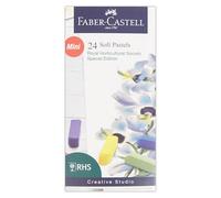 Faber Castell Creative Studio - Pastelli morbidi, RHS Special Edition, multicolore, set di 24 mezzi bastoncini, per arte, artigianato, disegno, schizzi, casa, scuola, università, colorare