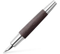 Faber-Castell e-Motion Penna Stilografica,Inchiostro Nero,Ef Nib,Wood Nero o