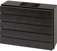 Faber-Castell Edizione limitata, cassetta in raso scuro, multicolore, custodia in legno di 396, per arte, artigianato, disegno, schizzi, casa, scuola, università, colorazione