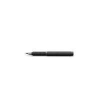 FABER-CASTELL Essentio Aluminium Penna stilografica con punta B, Nero nero