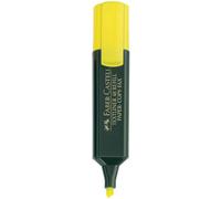 Evidenziatori Faber Castell Textliner 48 - 943528 Evidenziatori colore giallo con tratto 1-5 mm e punta da 1-5 mm a scalpello in confezione da 10 Pz.
