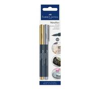 Faber Castell Evidenziatore 2 Pz Punta Del Pennello Oro Metallico 160796