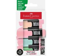 Faber-Castell 154214 - Confezione di 4 Marcatori Fluorescenti TXTLNR - Pastello