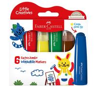 Faber-Castell Extra Jumbo Ultra Washable Marker (6pk)