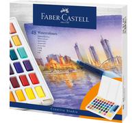 Faber-Castell FC169748 Watercolour Paints, Multi, 48 51 Piece Set