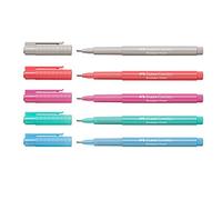 Faber-Castell - Fineliner Broadpen 0,8 mm (set da 5 pastello)