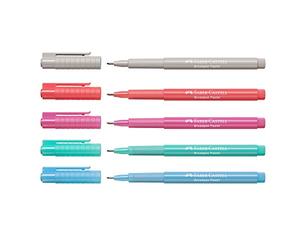 Faber-Castell - Fineliner Broadpen 0,8 mm (set da 5 pastello)