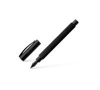 FABER-CASTELL Füllhalter Ambition Italic Breit Obsidian Black nero