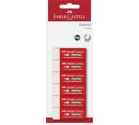 Faber-Castell - Gomma bianca 7095-20, 6 pezzi