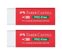 Faber Castell Gomma liscia senza PVC Extra Clean Comfort Edge 2 pezzi Bianco