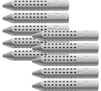 Faber-Castell - Gomma triangolare Grip 2001 (grigio | confezione da 10)