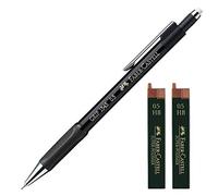 Faber-Castell Grip 1345 99 - Portamine, spessore mina: 0,5 mm (nero, con 24 ricariche)