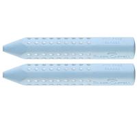 Faber-Castell Grip 2001 - Gomma triangolare (blu cielo, 2 pezzi)
