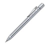 Faber-Castell Grip 2011 - Bolígrafo de punta media, color plateado