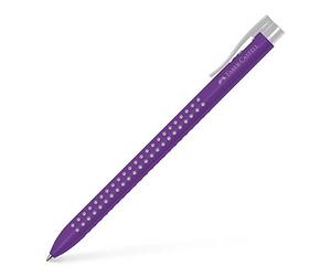 Faber-Castell Grip 2022-M Twist retractable ballpoint pen Viola 1pezzo(i) - Penna in gel (viola, viola, Twist retractable ballpoint pen, Triangolare, Plastica, Gomma)