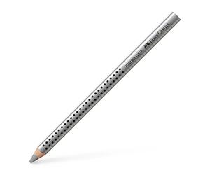Faber-Castell Jumbo Grip 110982 Argento 1pezzo (S) pastello colorato - Matite di colore (1 pezzo (S), fisso, Argento, Legno, Argento, triangolare)