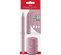 Faber-Castell Jumbo Grip 580082 Pencil Set with Pencil, Eraser and Triple Sharpe