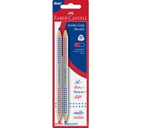 FABER-CASTELL Jumbo Grip Bicolor 201734 2 Matite per la divisione sillabica, Nero