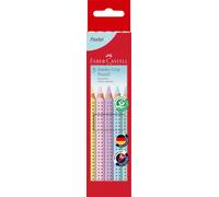 Faber-Castell Jumbo Grip Pastel Colour Pencil Set, Cardboard Wallet of 5 Set of