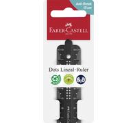 FABER-CASTELL Lineal Dots 15,0 cm, schwa NUOVO