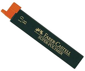 FABER-CASTELL - Lotto di 2 astucci da 12 mine super polimero 9069 S-B 1 mm B