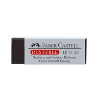 FABER-CASTELL - Lotto di 5 gomme in plastica antipolvere, colore: nero