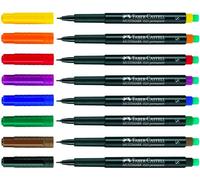 FABER-CASTELL - 152304 - Pennarello Multimark universale con gomma - astuccio 4 colori - punta superfine 0,4 mm - Faber Castell - 45928 - Conf. da 1 Pz. - 152304