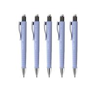 FABER-CASTELL - Matita a scatto Poly Matic Pale Iris 0,7 mm, 5 pezzi | Matita a mina con avanzamento automatico della mina per una scrittura confortevole