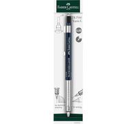 Faber-Castell 135342 - Matita meccanica TK-Fine Vario L 0,35 mm, Indaco, mina con meccanismo morbido/duro
