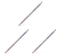 Faber-Castell Matita Bicolor Rosso/Blu-Mina Grande Da 3,8Mm-Confezione Da, Multicolore (Confezione da 3)