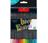Astuccio 36 matite colorate triangolare Black Edition Faber-Castell