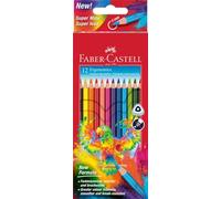 Faber-Castell 116512 - Set di matite colorate di forma triangolare, 12 pezzi in scatola di cartone