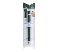 FABER-CASTELL - Matita perfetta Castell 9000, durezza B | Scrive, affila, cancella e protegge grazie al temperino integrato, al prolungamento e al cappuccio cancellatore