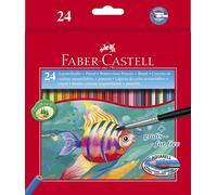 Matite colorate Faber Castell - 939140 Matite da disegno colorate di colori assortiti e tratto 3,3 mm in confezione da 24 Pz.