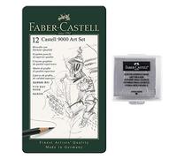 Faber-Castell - Matite "Castell 9000", set "Art" da 12 pezzi, grado di durezza: da 8B a 2H, articolo 119065