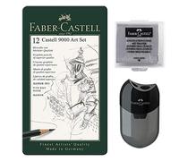 Faber-Castell - Matite "Castell 9000", set "Art" da 12 pezzi, grado di durezza: da 8B a 2H, articolo 119065