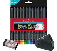 Astuccio 24 matite colorate triangolare Black Edition Faber-Castell