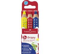 FABER-CASTELL - Matite colorate Grippy, 3 matite da disegno per bambini