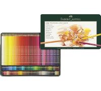 FABER-CASTELL - matite colorate Polychromos, 120 colori, astuccio | 120 matite artistiche con mina da 3,8 mm, pigmenti privi di acidi, elevata brillantezza dei colori in astuccio metallico