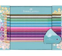 Faber-Castell 201641 Set 20 Matite Colorate Sparkle, 1 Temperamatite Sleeve,